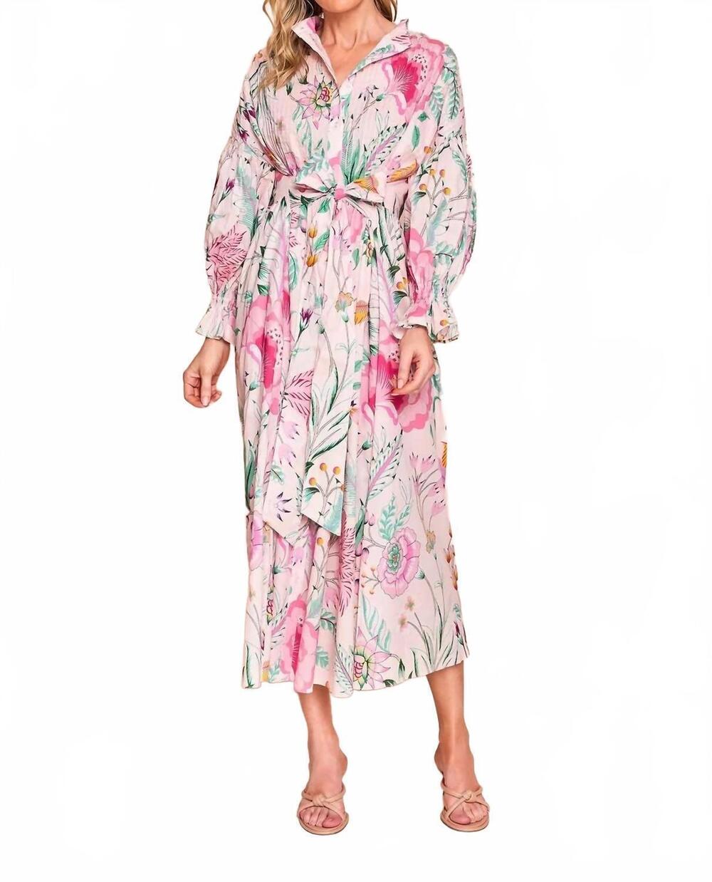 NEW SHERIDAN FRENCH the every body dress in blush garden bouquet